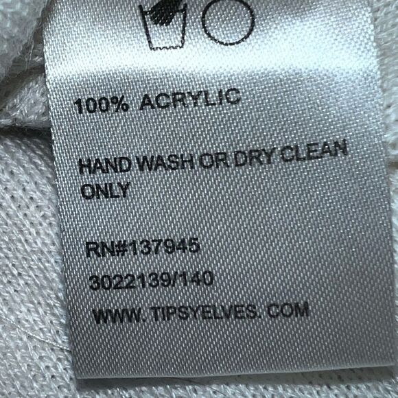 Tipsy Elves new creamy white cardigan sweater with sparkly gold stars! - Picture 8 of 8